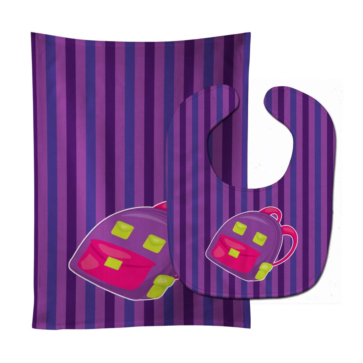 Back to School Backpack No.1 Baby Bib & Burp Cloth