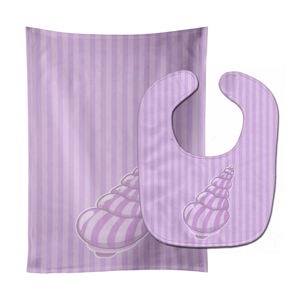 Beach Shell No.2 Baby Bib & Burp Cloth