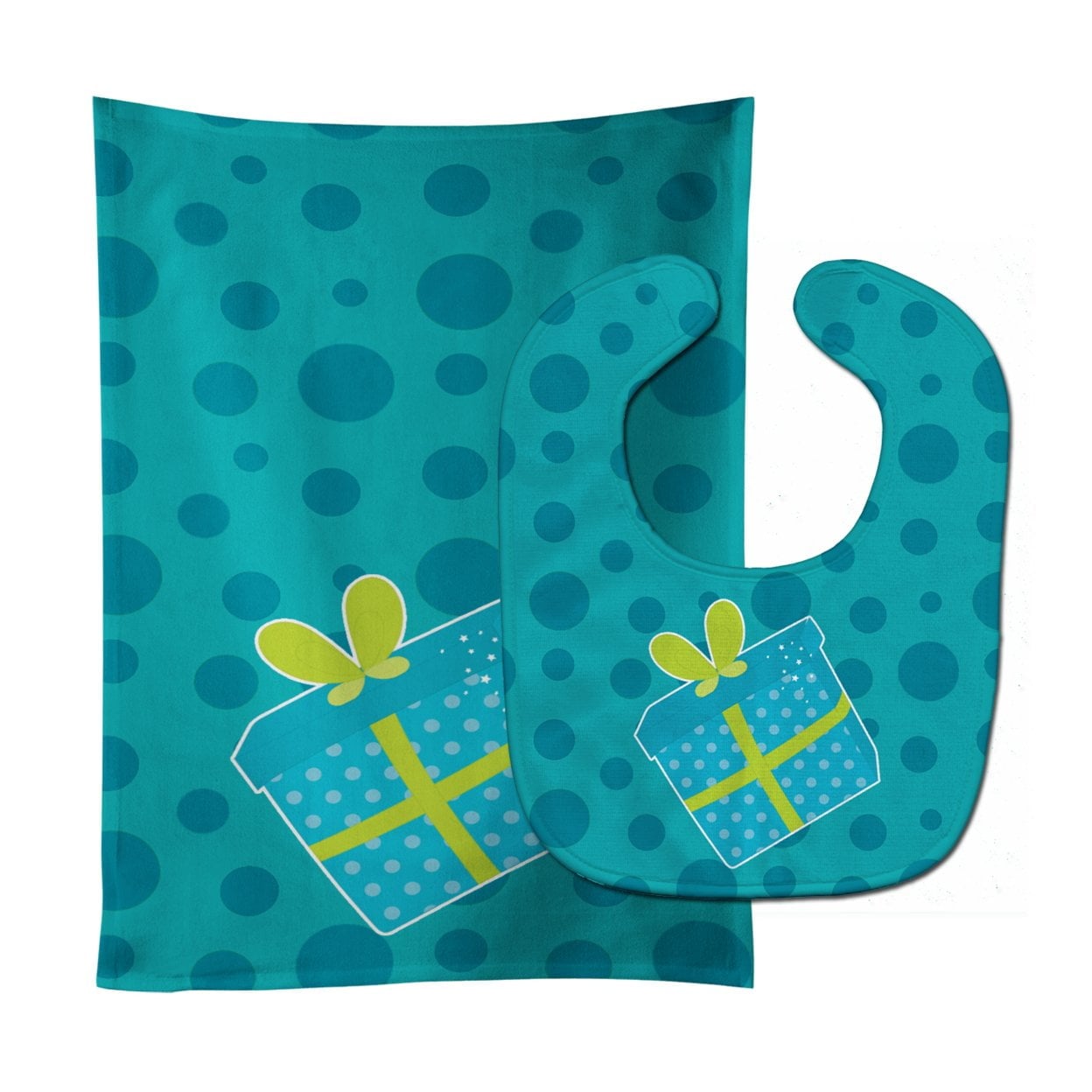 Birthday Present Baby Bib & Burp Cloth