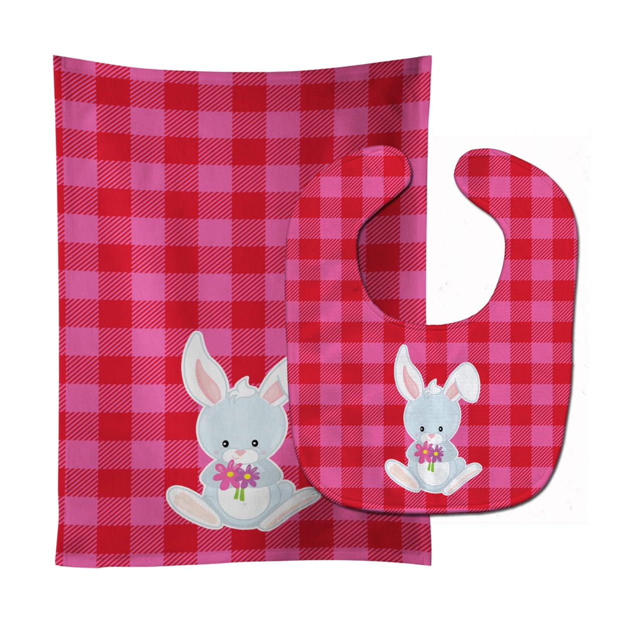 Bunny Rabbit No.2 Baby Bib & Burp Cloth