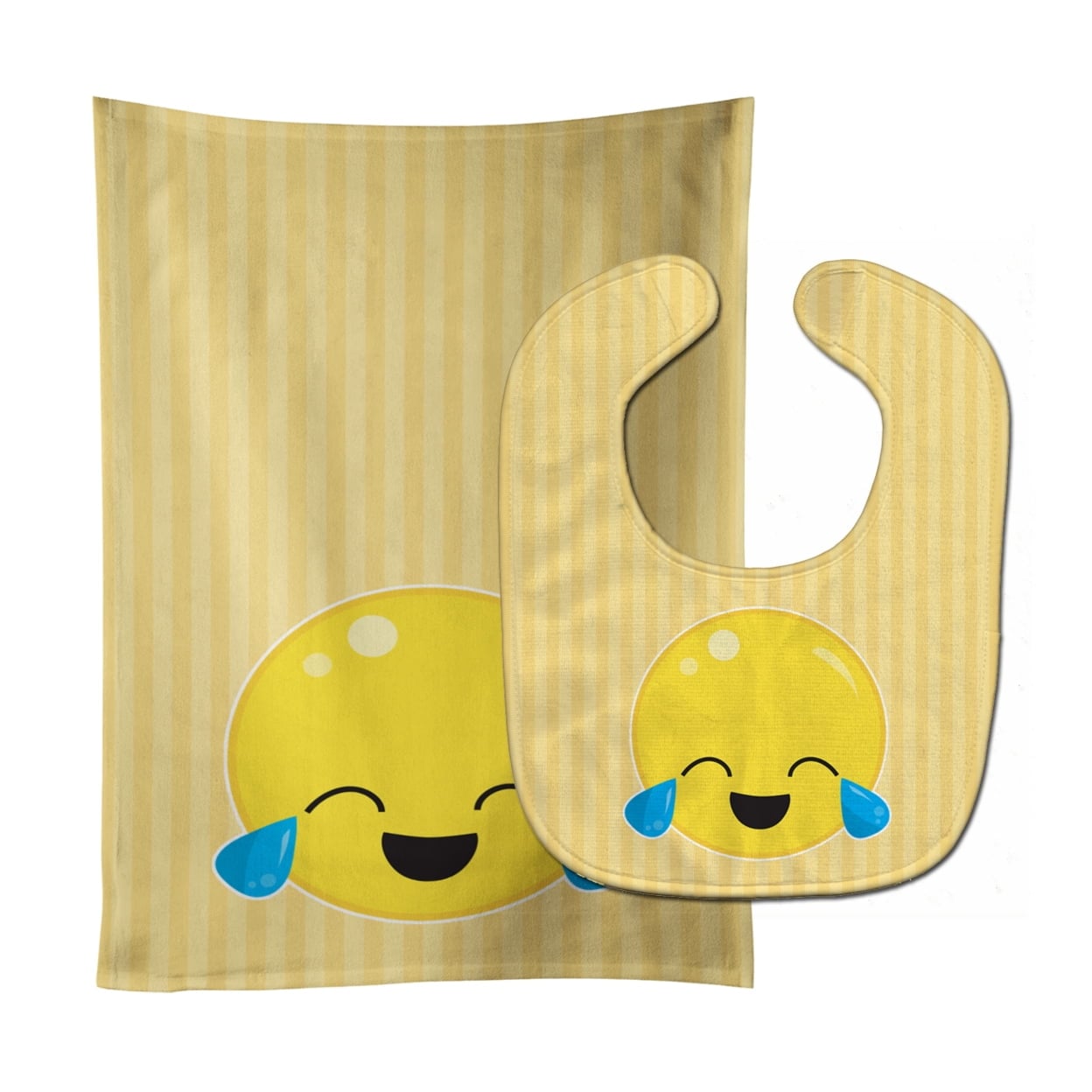 Crying Face No.1 Baby Bib & Burp Cloth