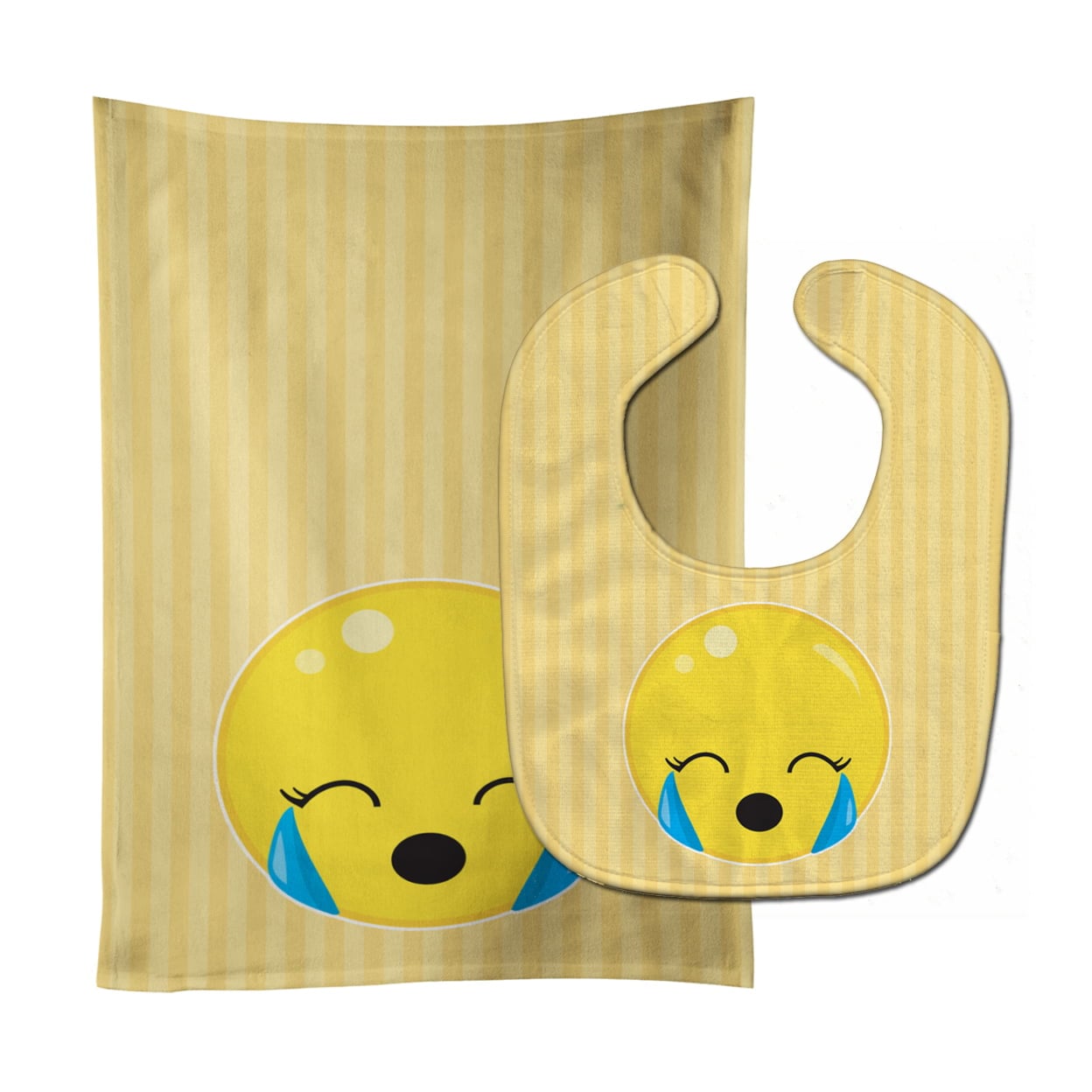 Crying Face No.2 Baby Bib & Burp Cloth