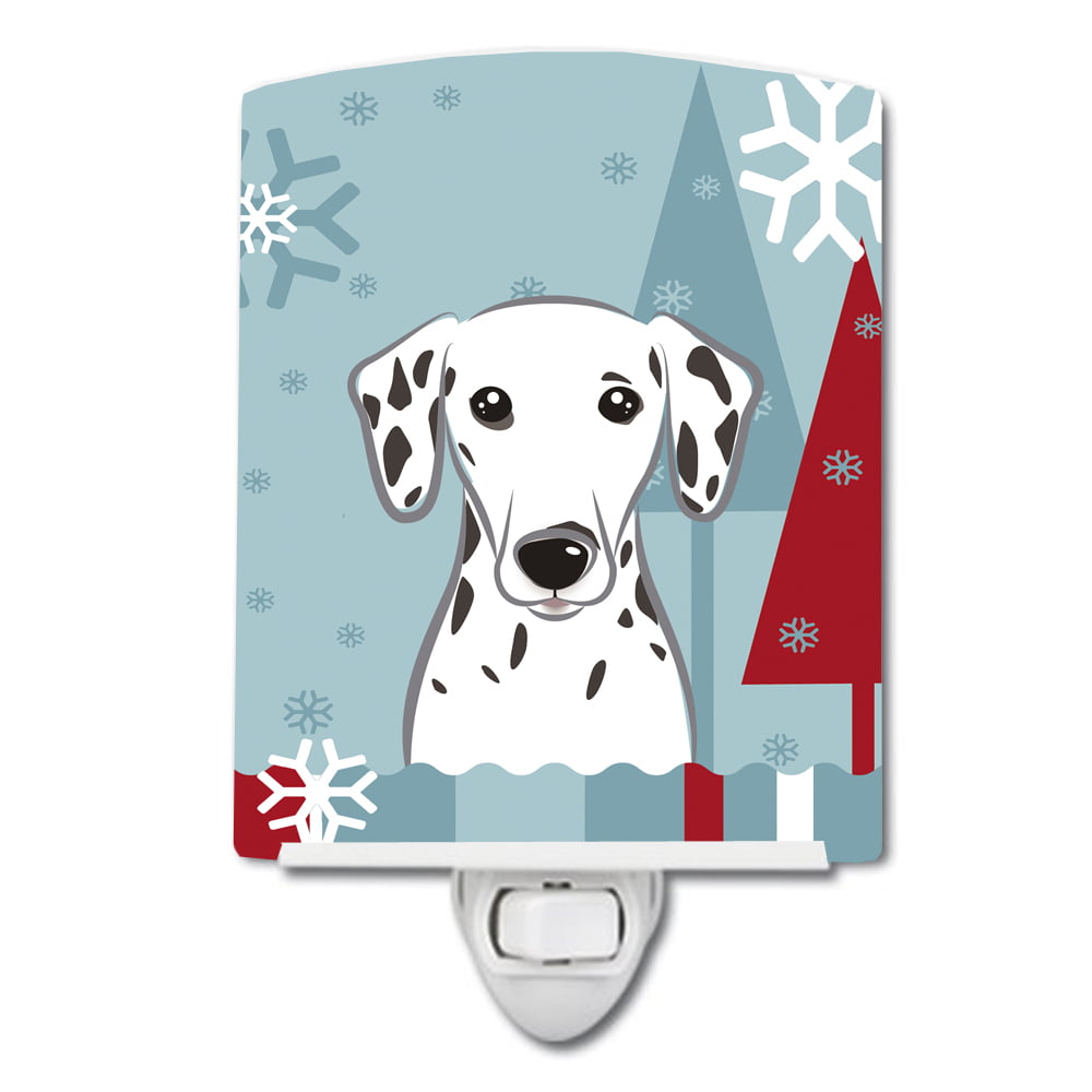 BB1706CNL Winter Holiday Dalmatian Ceramic Night Light