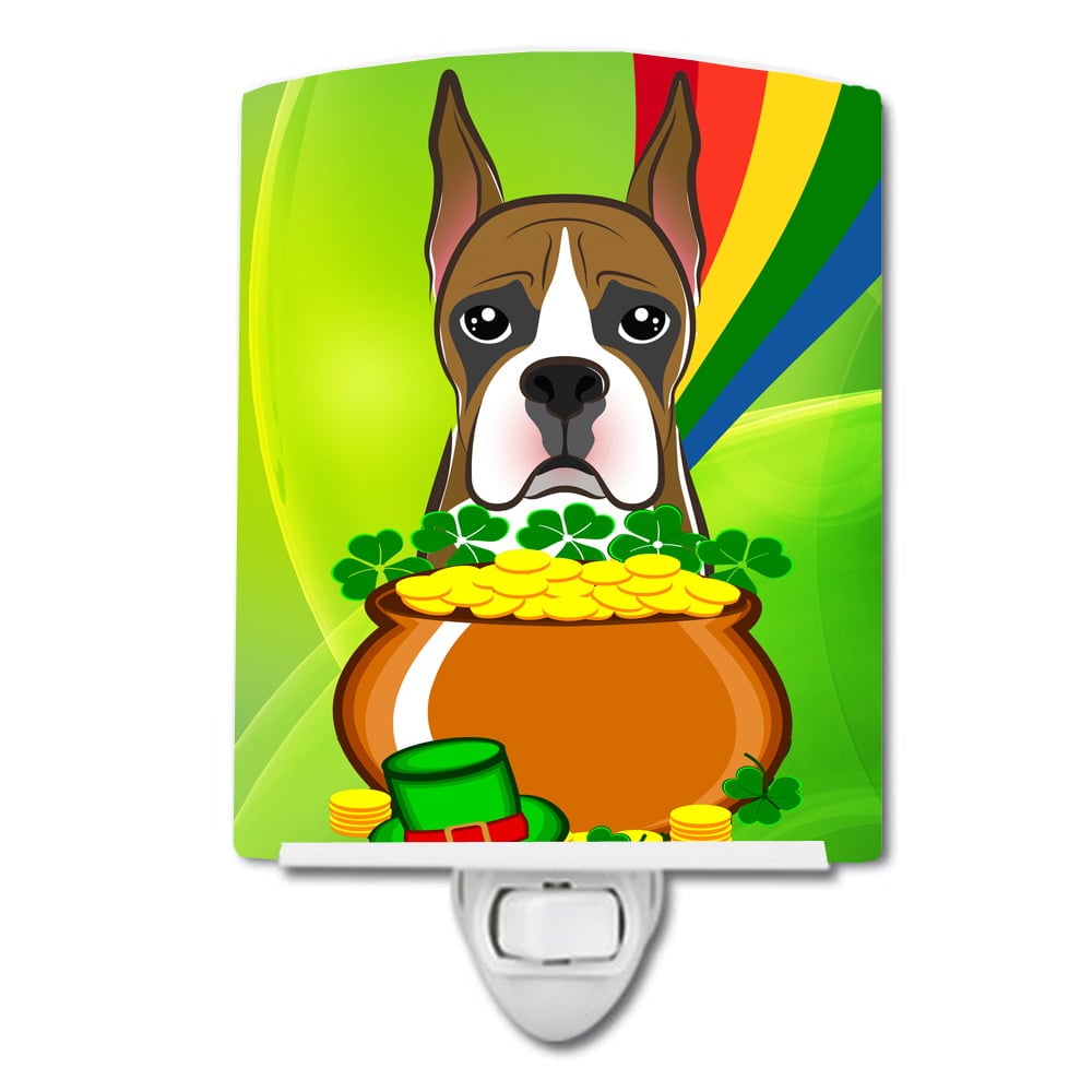 BB1967CNL Boxer St. Patricks Day Ceramic Night Light