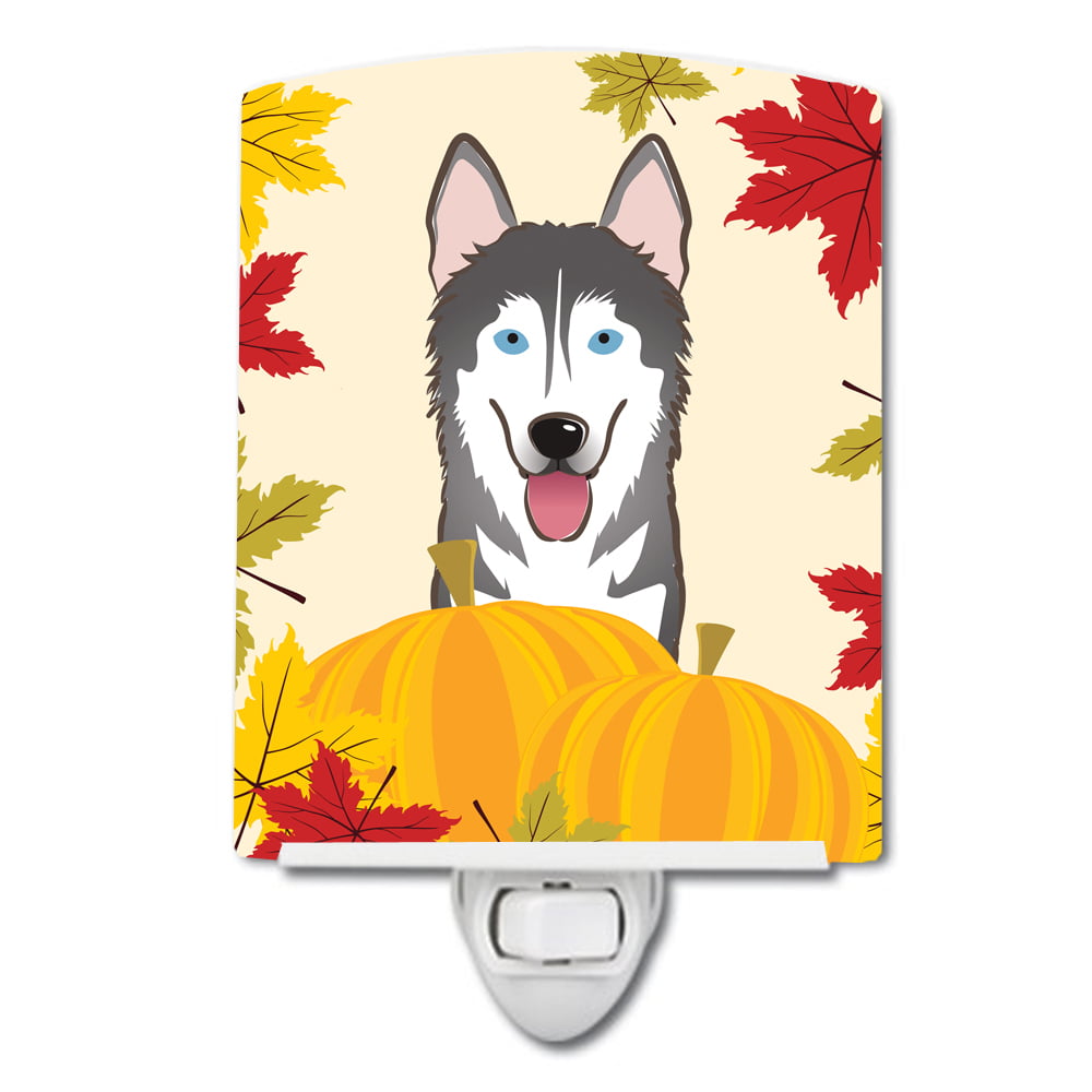 BB2024CNL Alaskan Malamute Thanksgiving Ceramic Night Light