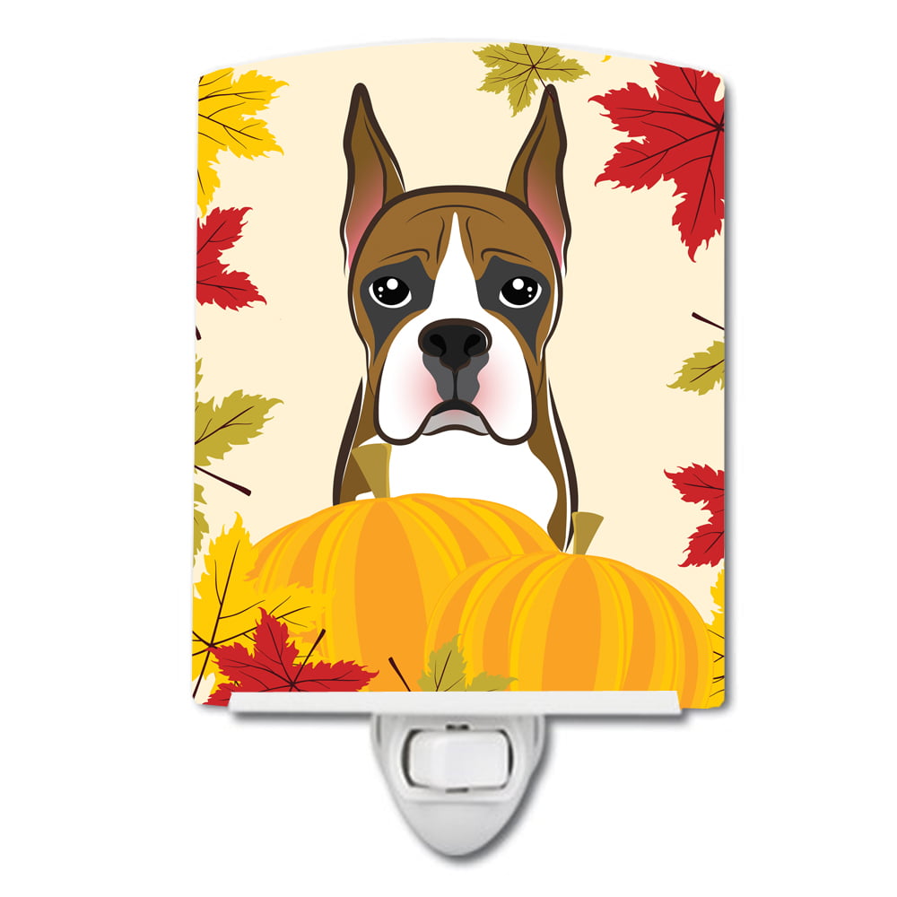 BB2029CNL Boxer Thanksgiving Ceramic Night Light