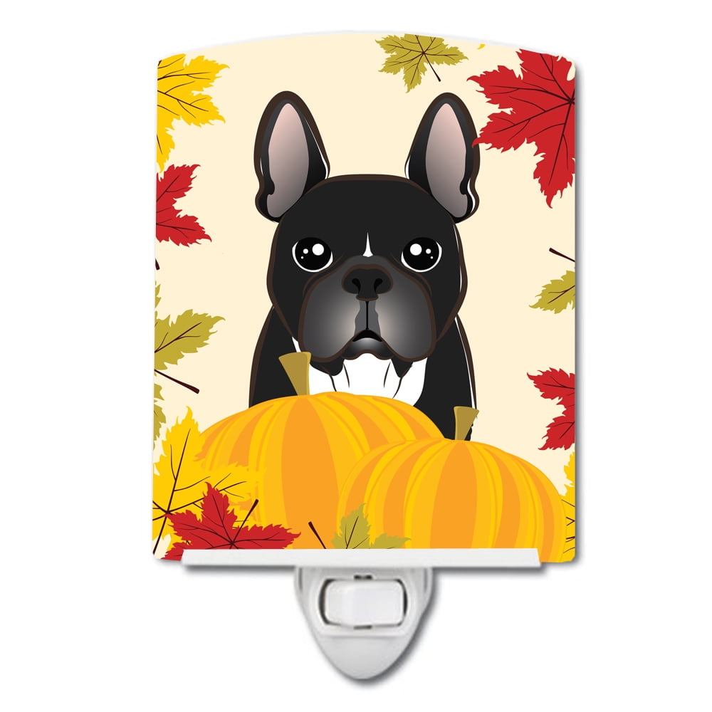 French Bulldog Thanksgiving Ceramic Night Light