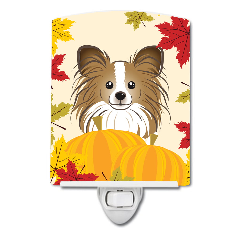 Papillon Thanksgiving Ceramic Night Light