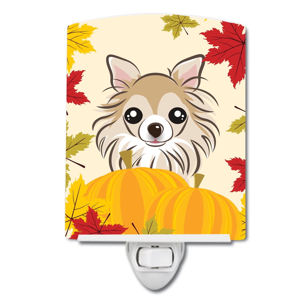 Chihuahua Thanksgiving Ceramic Night Light