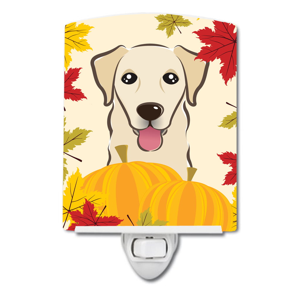 Golden Retriever Thanksgiving Ceramic Night Light