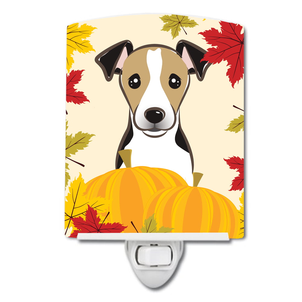 Jack Russell Terrier Thanksgiving Ceramic Night Light