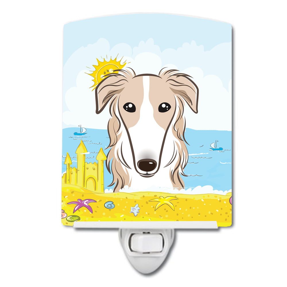 BB2096CNL Borzoi Summer Beach Ceramic Night Light