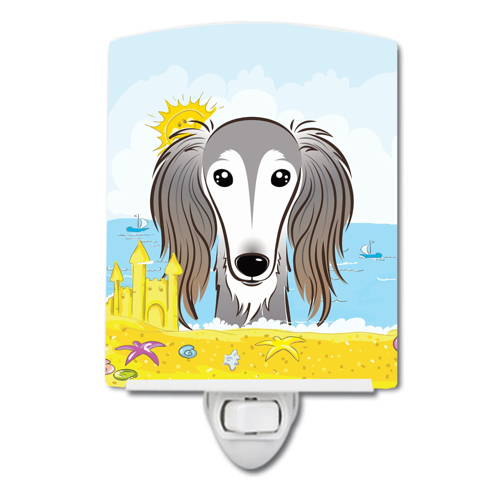 BB2097CNL Saluki Summer Beach Ceramic Night Light