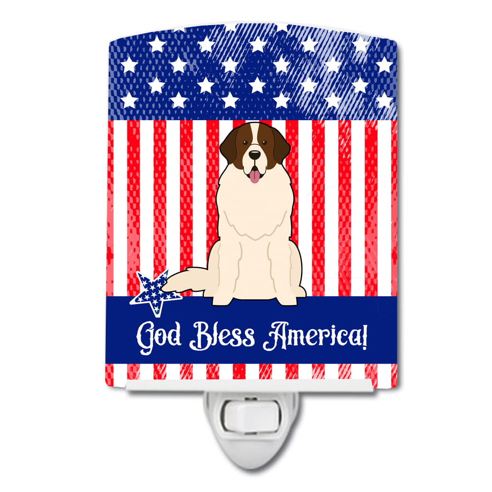 Patriotic USA Moscow Watchdog Ceramic Night Light
