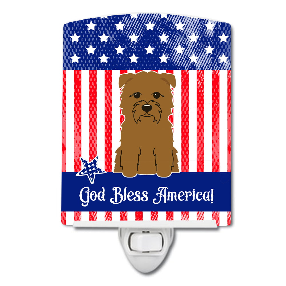Patriotic USA Glen of Imal Tan Ceramic Night Light