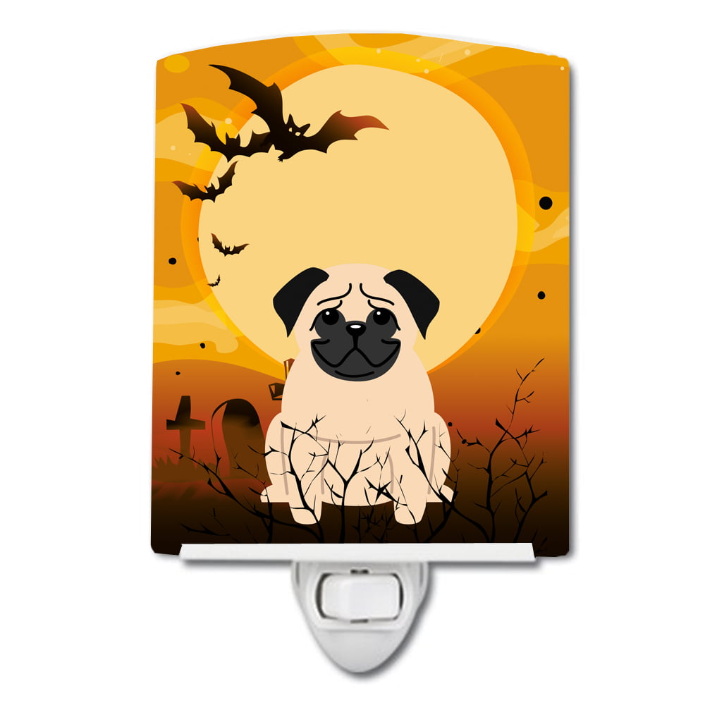 Halloween Pug Fawn Ceramic Night Light