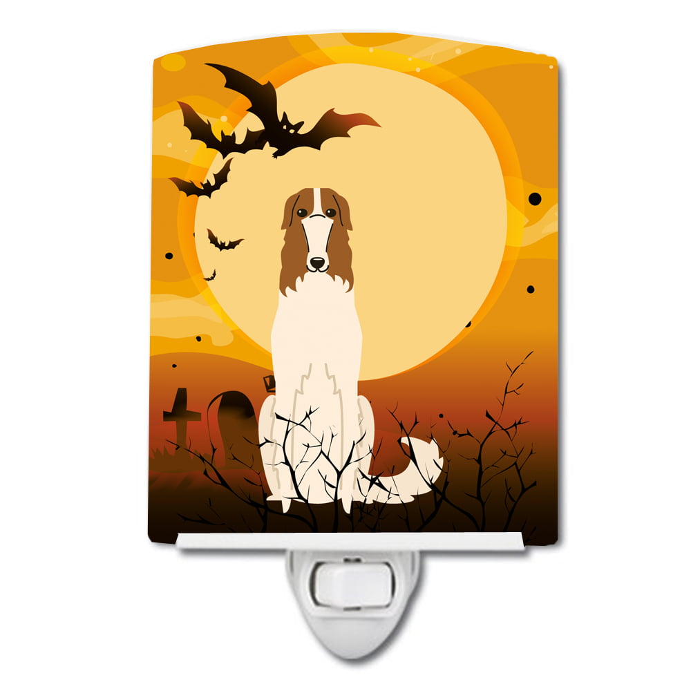 BB4289CNL Halloween Borzoi Ceramic Night Light