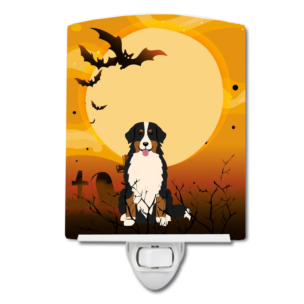 Halloween Bernese Mountain Dog Ceramic Night Light
