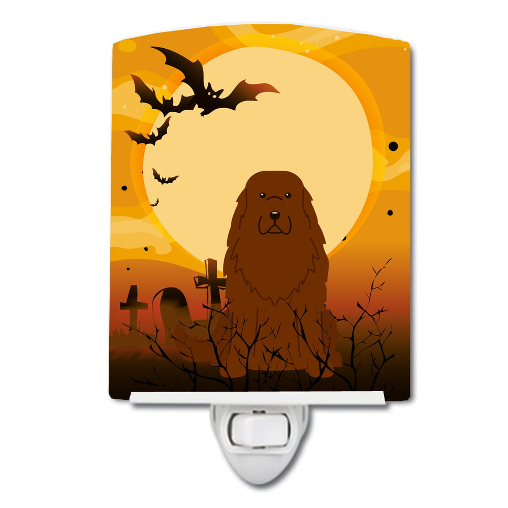 Halloween Caucasian Shepherd Dog Ceramic Night Light