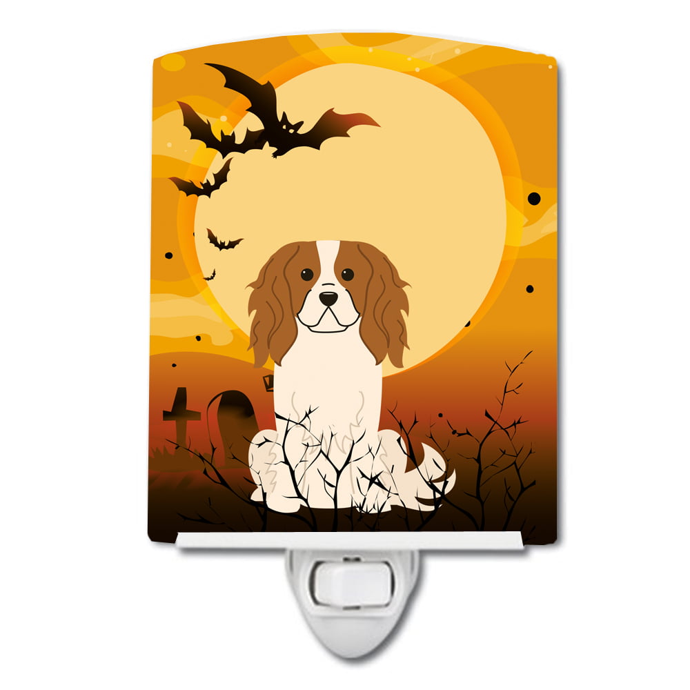 Halloween Cavalier Spaniel Ceramic Night Light