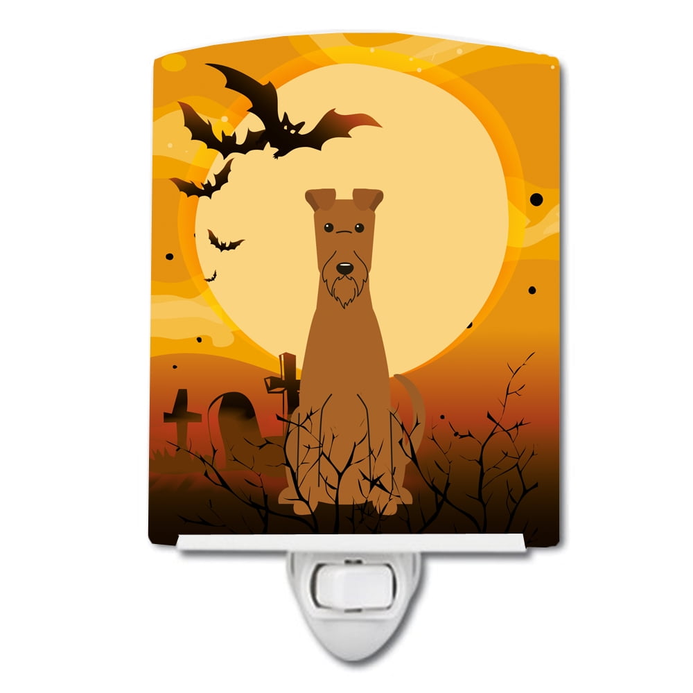 BB4328CNL Halloween Irish Terrier Ceramic Night Light