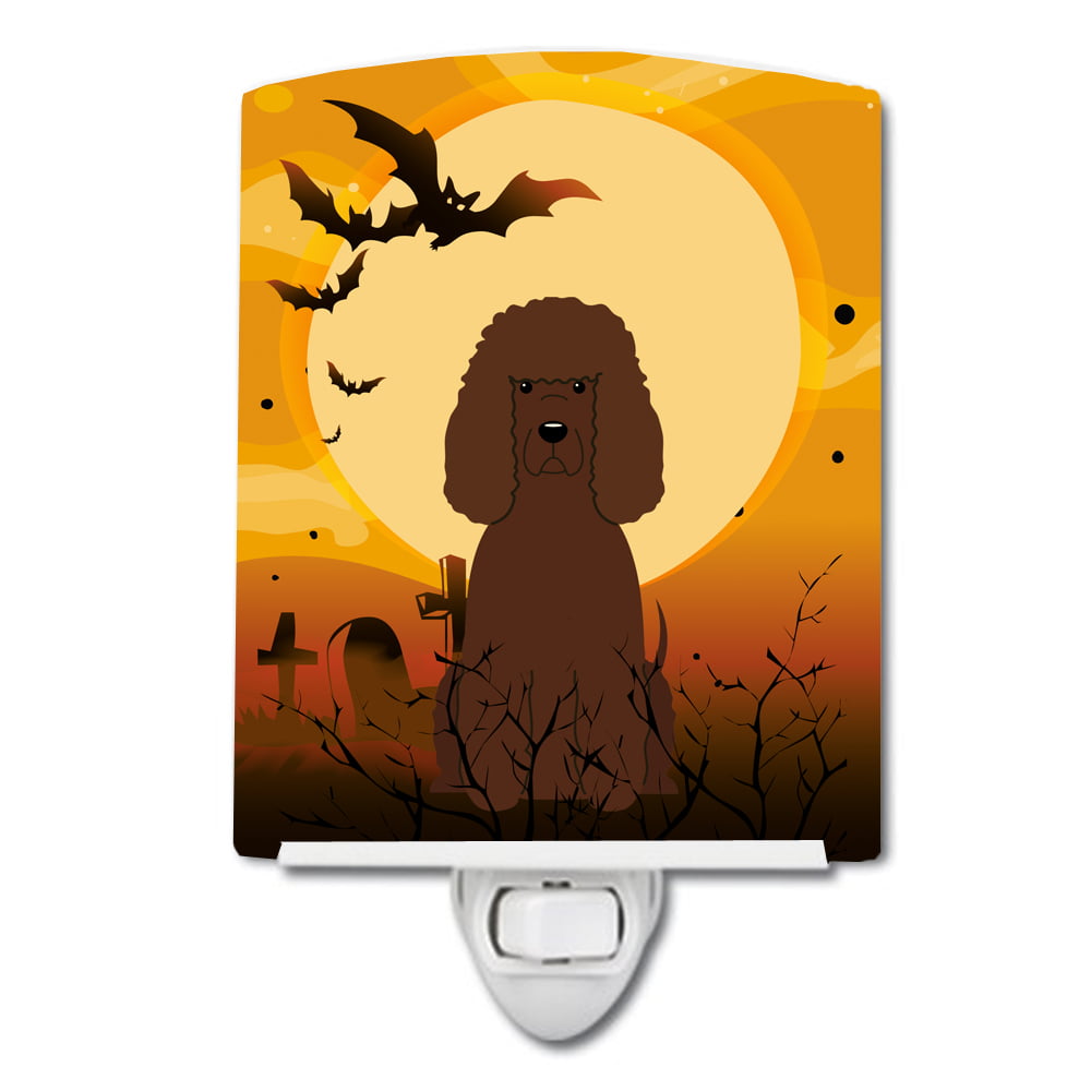Halloween Irish Water Spaniel Ceramic Night Light