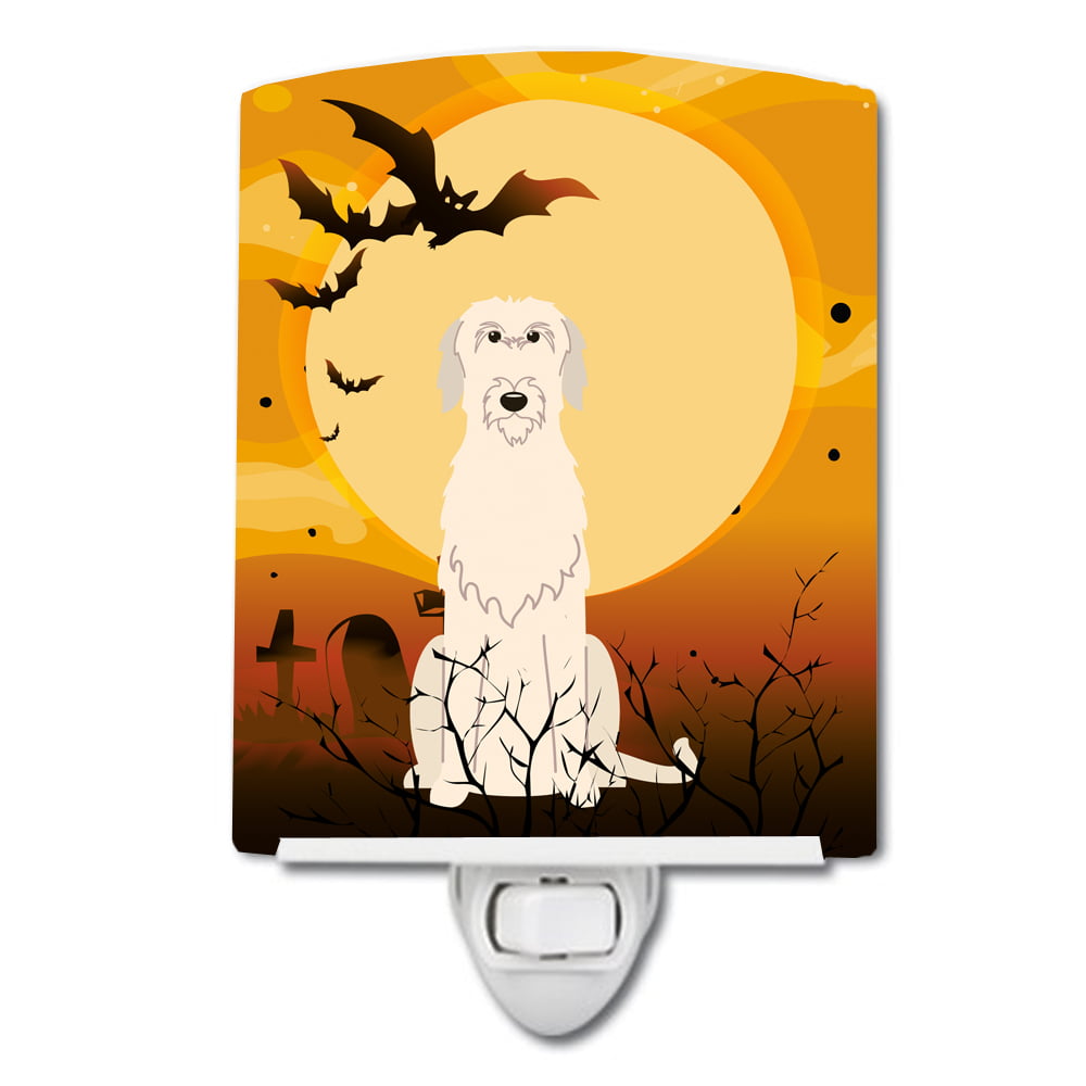Halloween Irish Wolfhound Ceramic Night Light