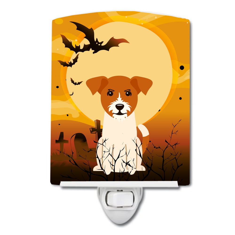 Halloween Jack Russell Terrier Ceramic Night Light