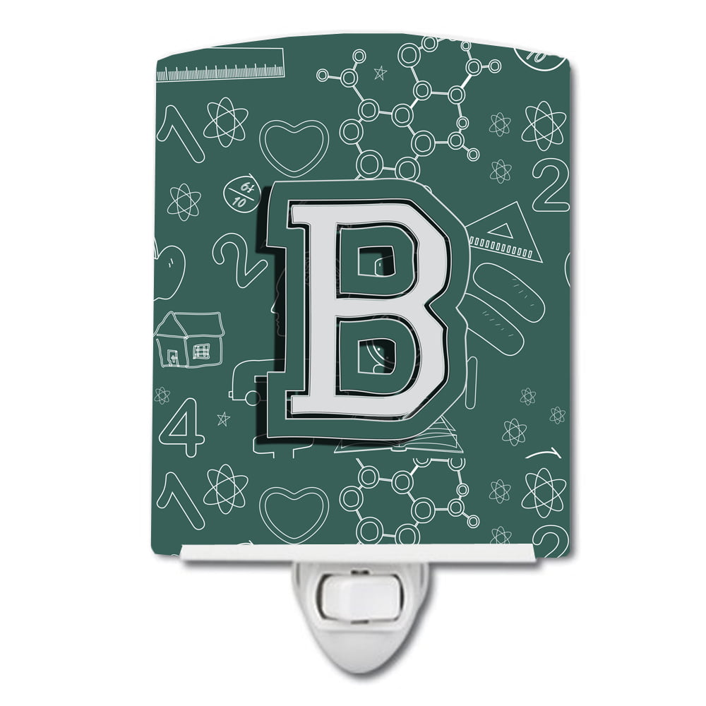 Letter B Back to School Initial Ceramic Night Light