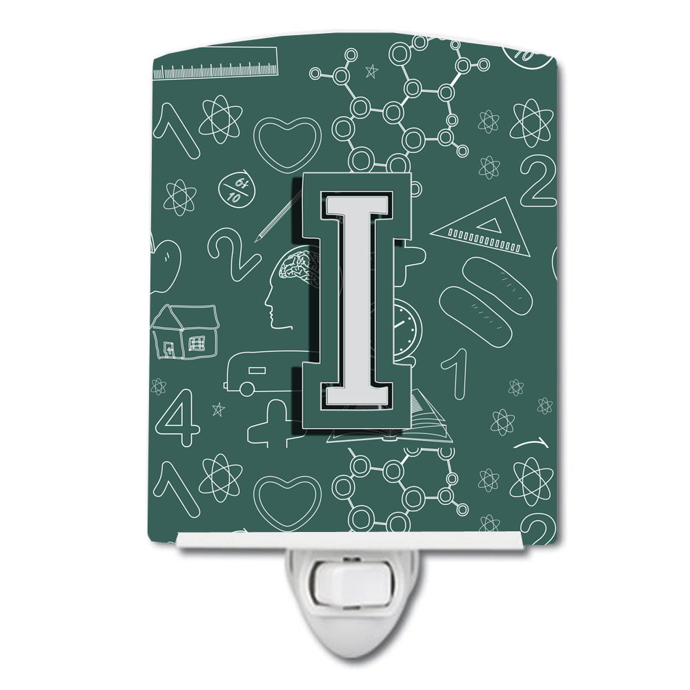 CJ2010-ICNL Letter I Back to School Initial Ceramic Night Light
