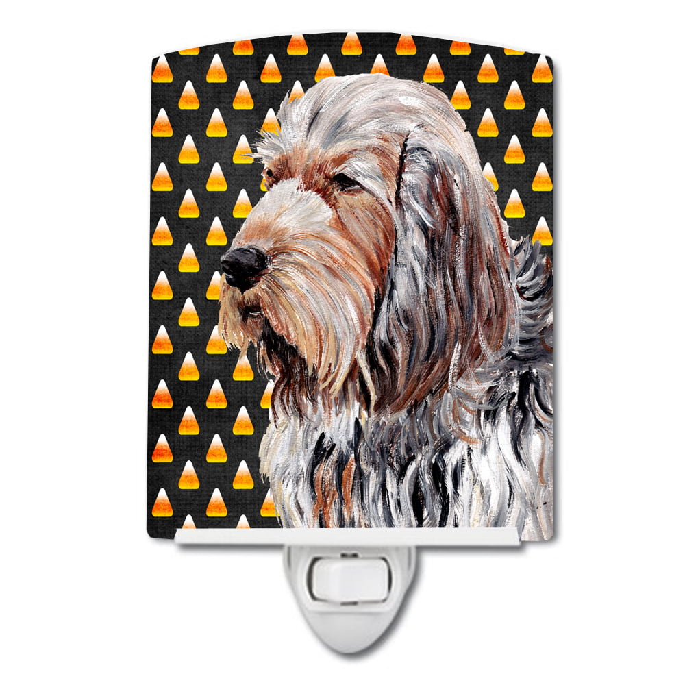 SC9660CNL Otterhound Candy Corn Halloween Ceramic Night Light