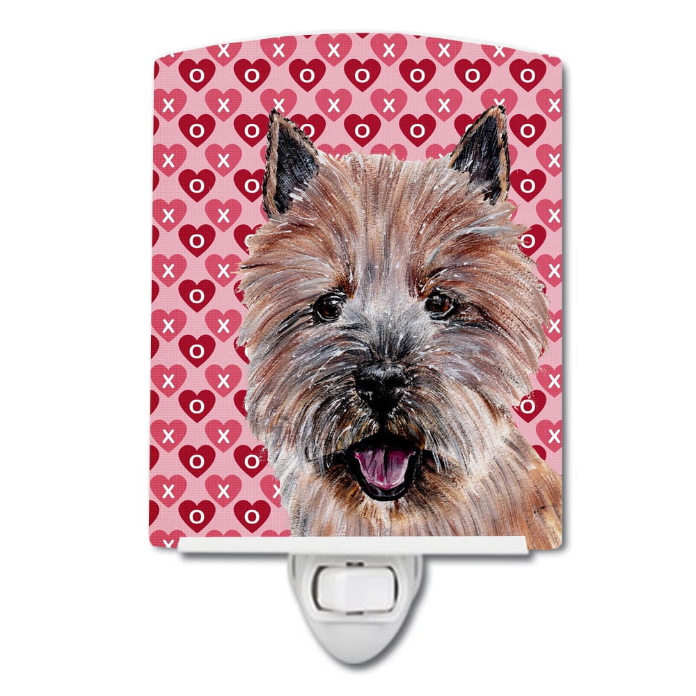 Norwich Terrier Hearts & Love Ceramic Night Light