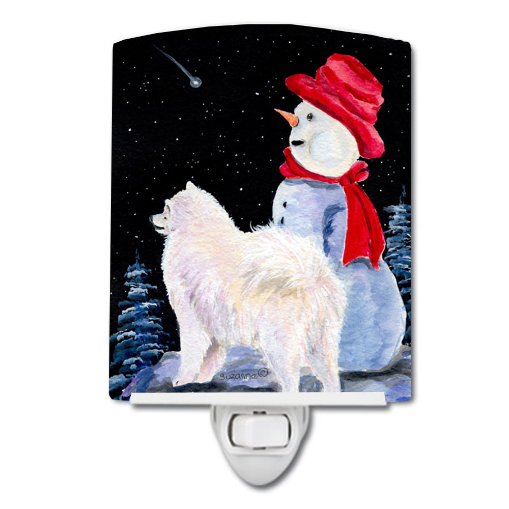 Samoyed Ceramic Night Light
