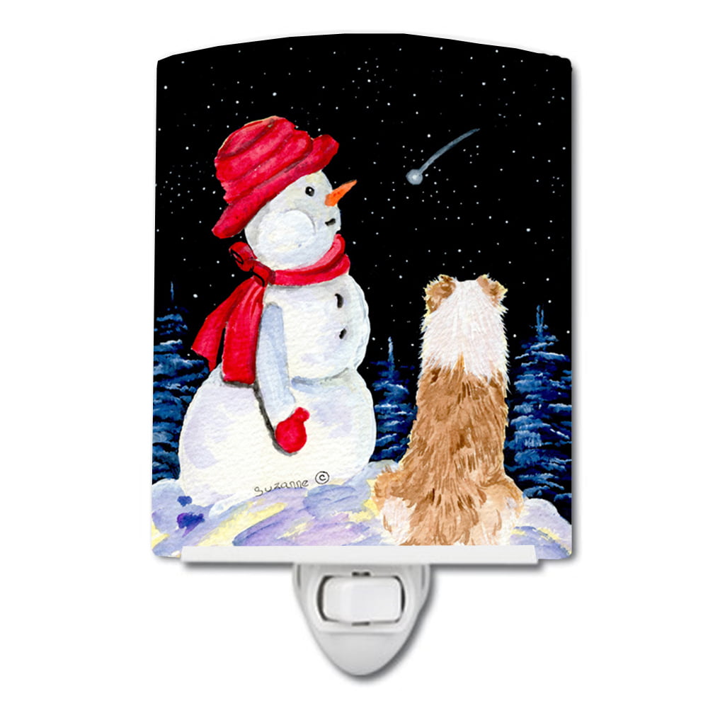 SS8573CNL Australian Shepherd Ceramic Night Light