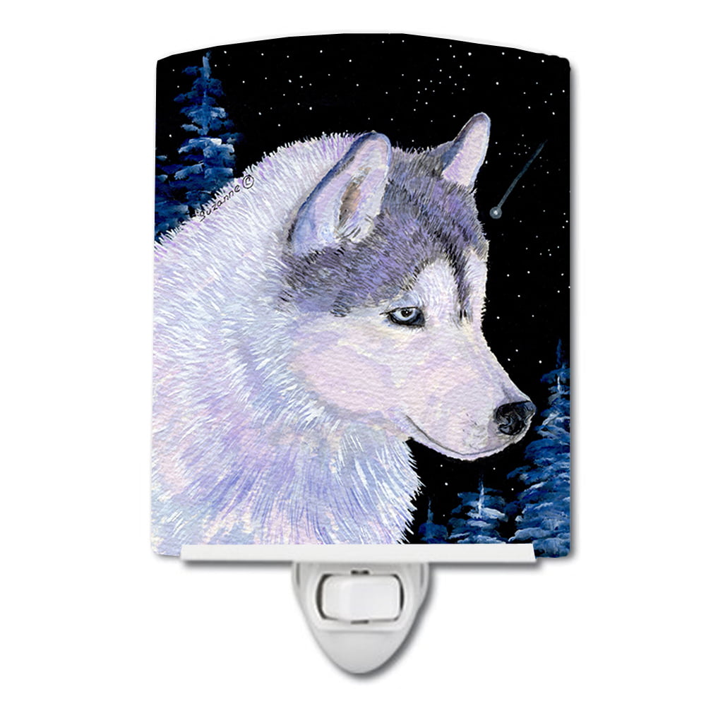 SS8617CNL Siberian Husky Ceramic Night Light