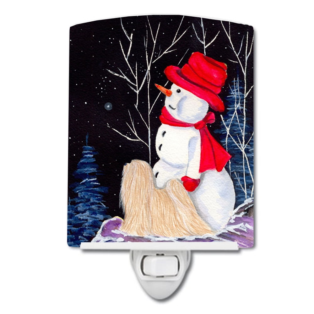 SS8644CNL Lhasa Apso Ceramic Night Light