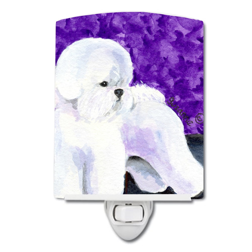 SS8692CNL Bichon Frise Ceramic Night Light