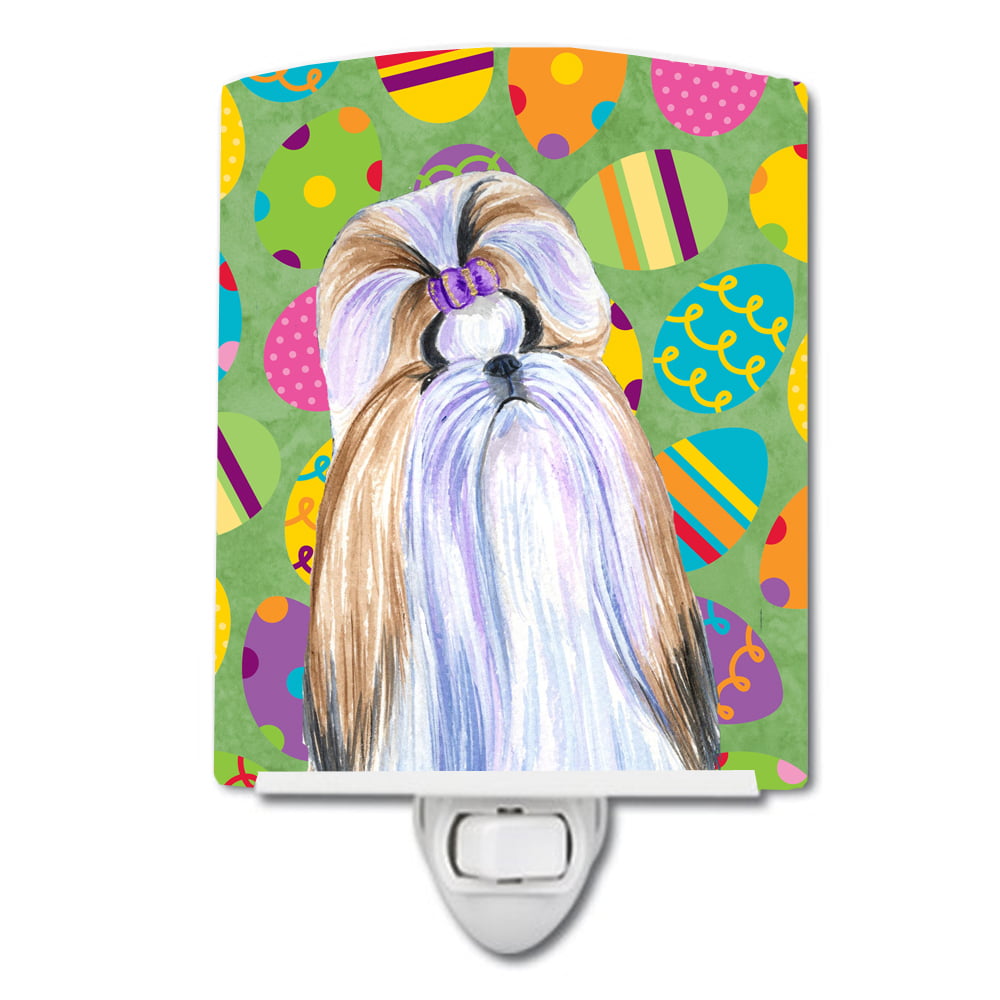 SS4810CNL Shih Tzu Easter Eggtravaganza Ceramic Night Light