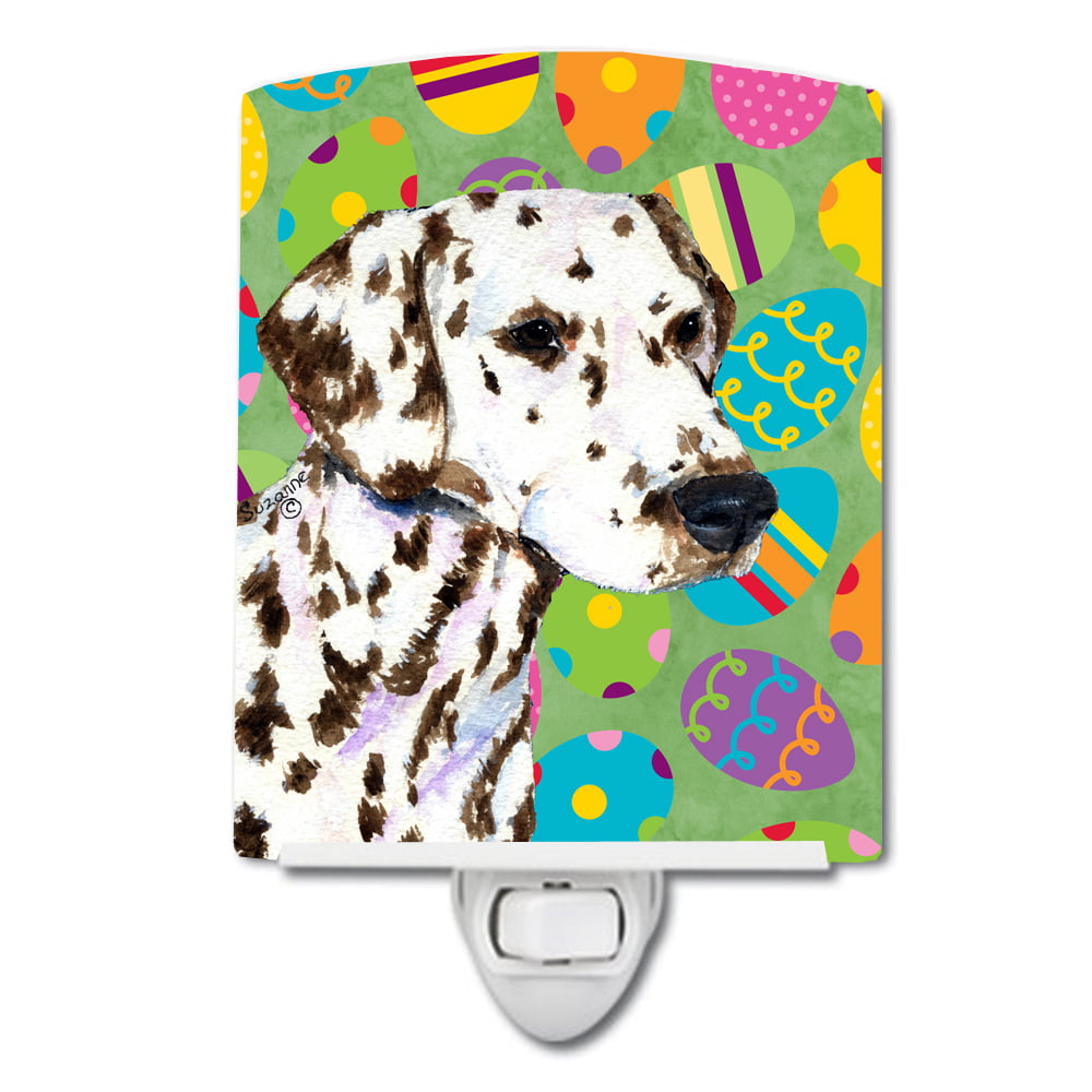 Dalmatian Easter Eggtravaganza Ceramic Night Light