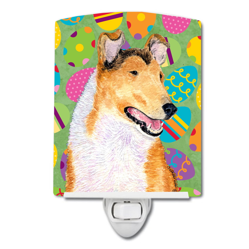 SS4815CNL Collie Smooth Easter Eggtravaganza Ceramic Night Light