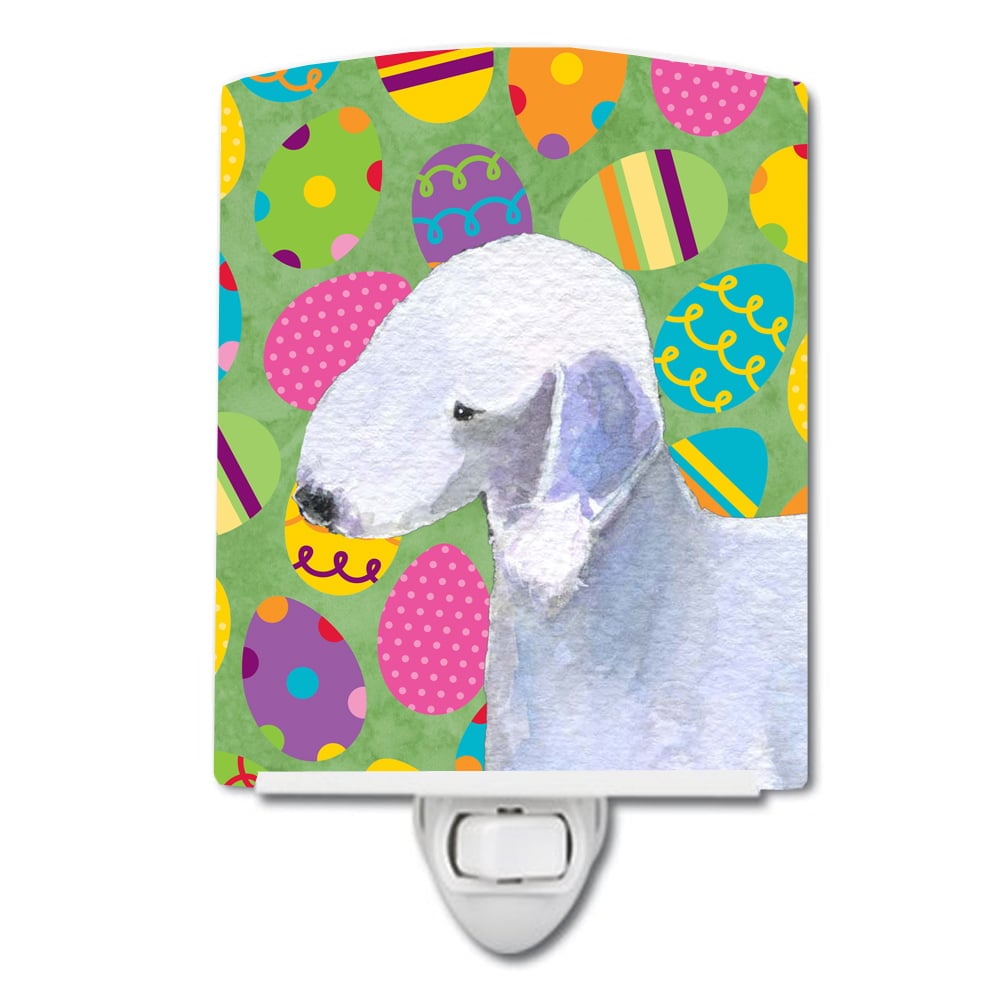 SS4828CNL Bedlington Terrier Easter Eggtravaganza Ceramic Night Light