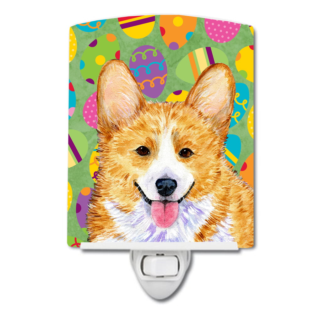 SS4831CNL Corgi Easter Eggtravaganza Ceramic Night Light