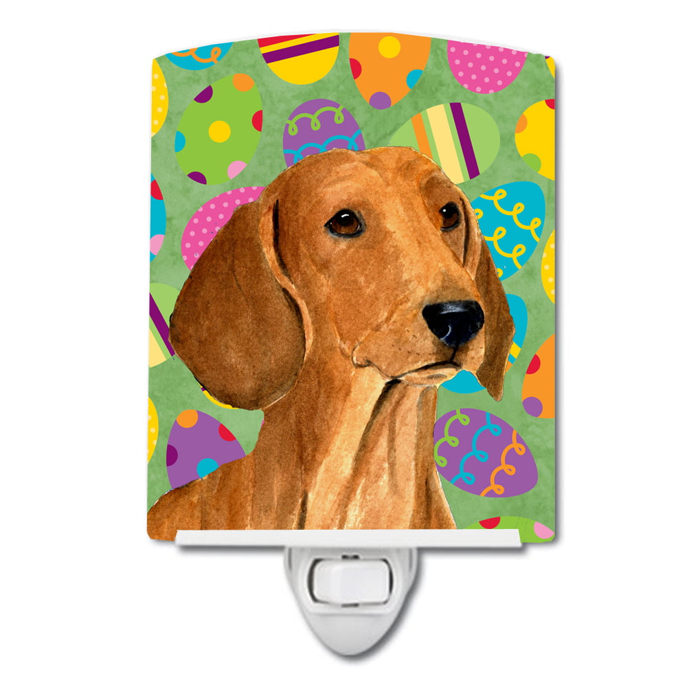 SS4832CNL Dachshund Easter Eggtravaganza Ceramic Night Light