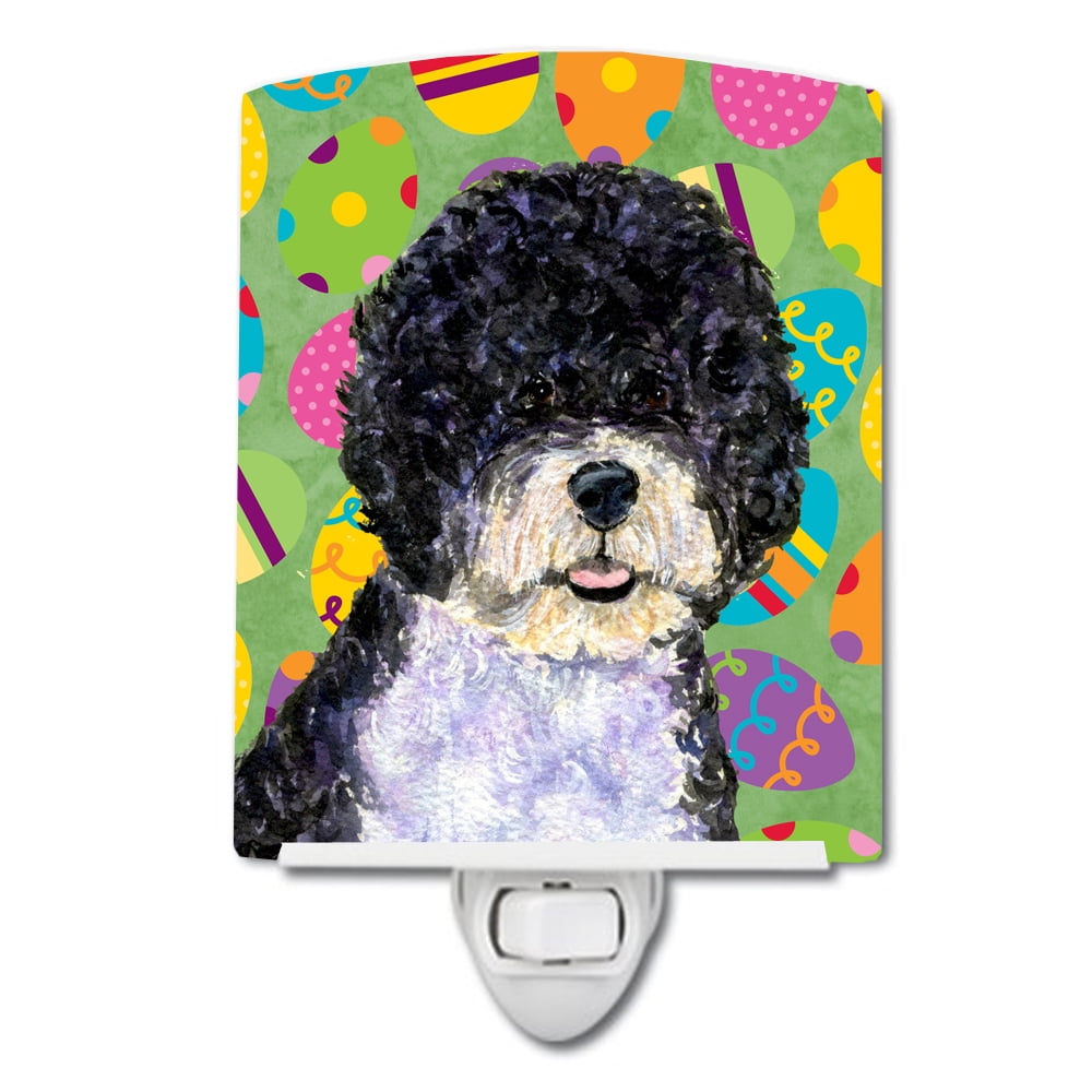 Portuguese Water Dog Easter Eggtravaganza Ceramic Night Light