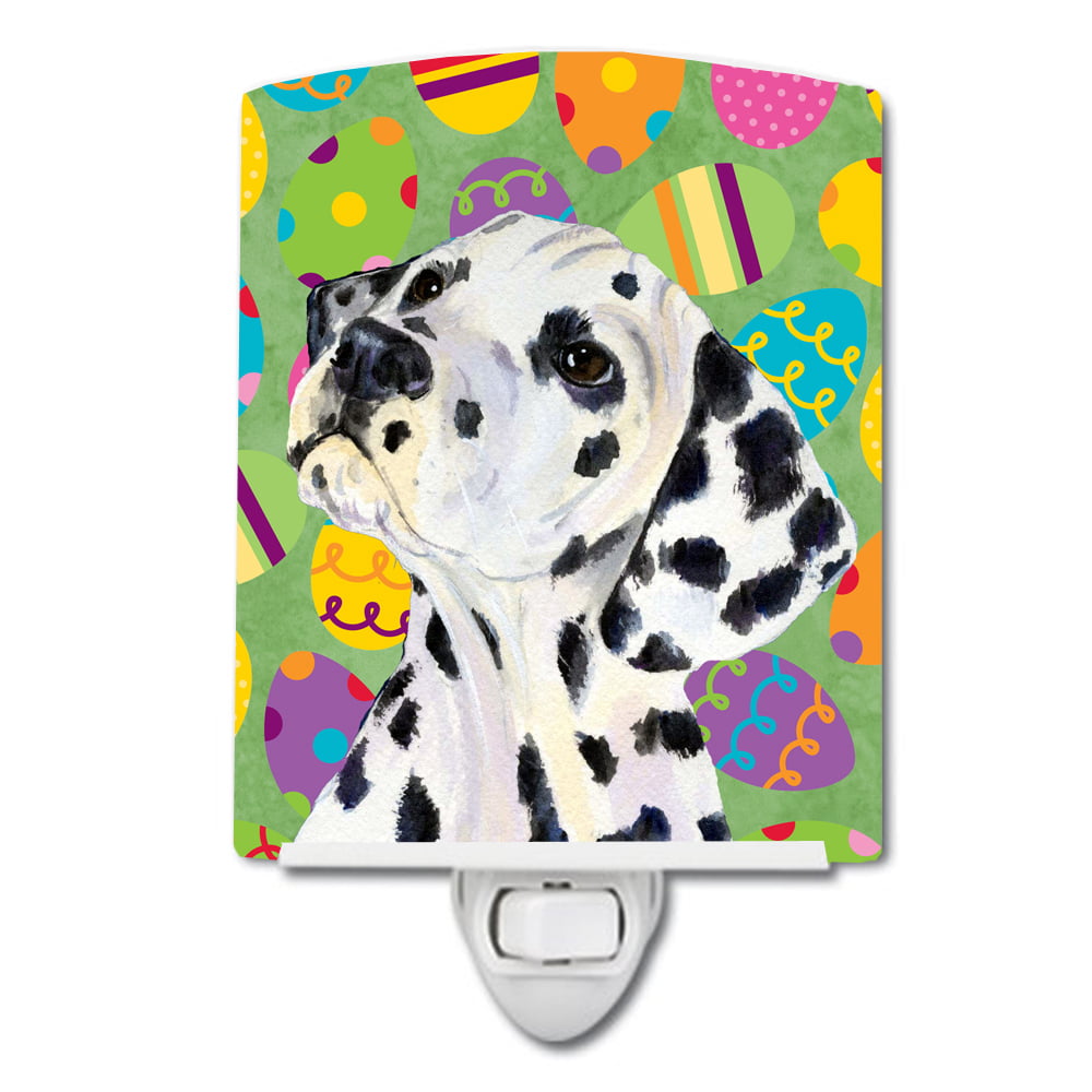 SS4837CNL Dalmatian Easter Eggtravaganza Ceramic Night Light
