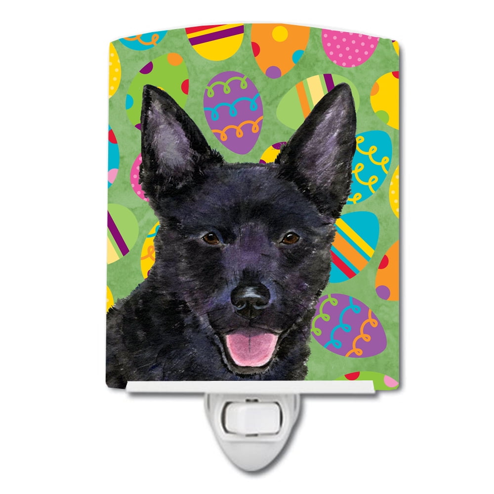 SS4843CNL Australian Kelpie Easter Eggtravaganza Ceramic Night Light