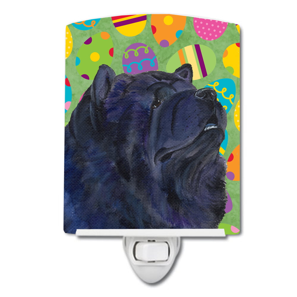 SS4846CNL Chow Chow Easter Eggtravaganza Ceramic Night Light