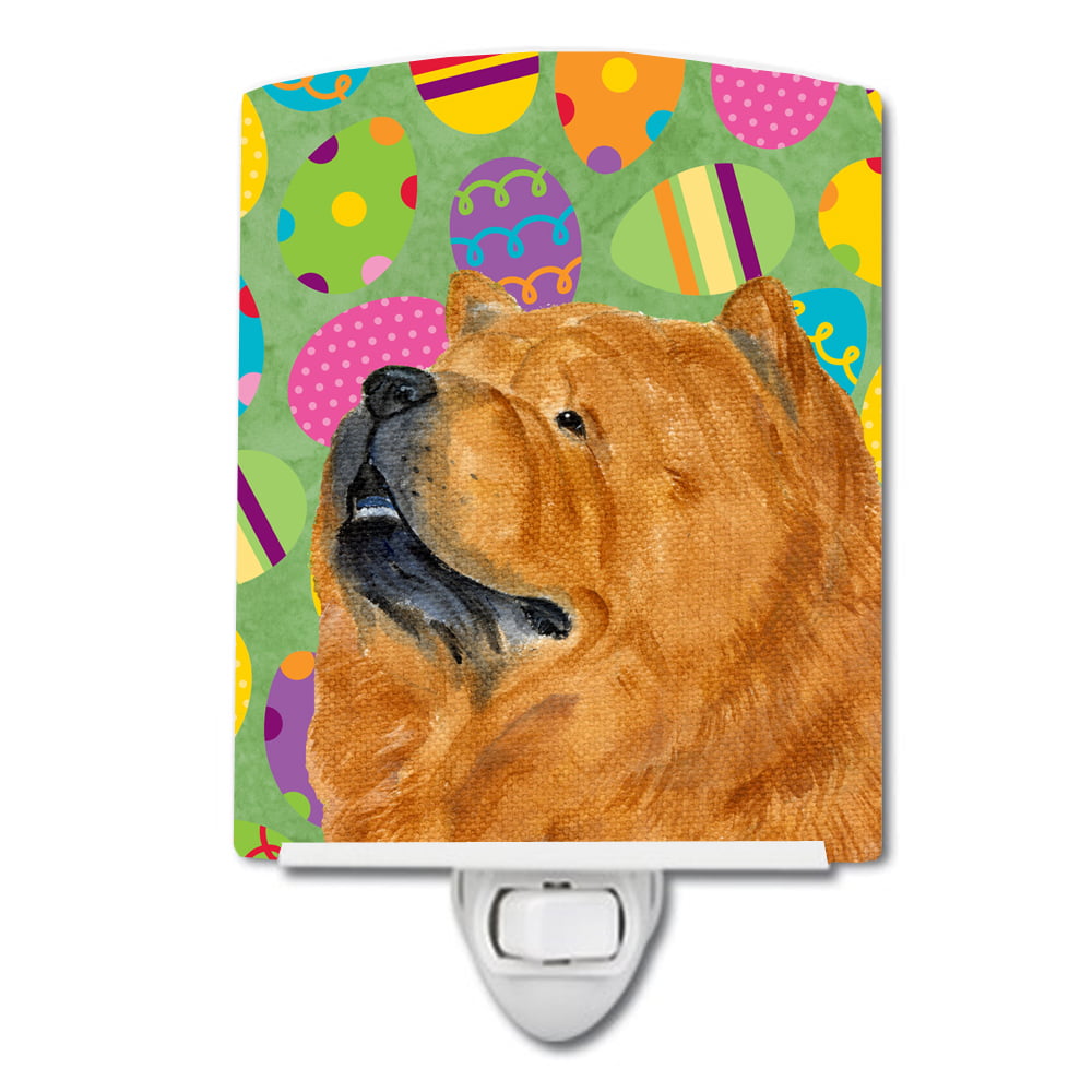 SS4847CNL Chow Chow Easter Eggtravaganza Ceramic Night Light