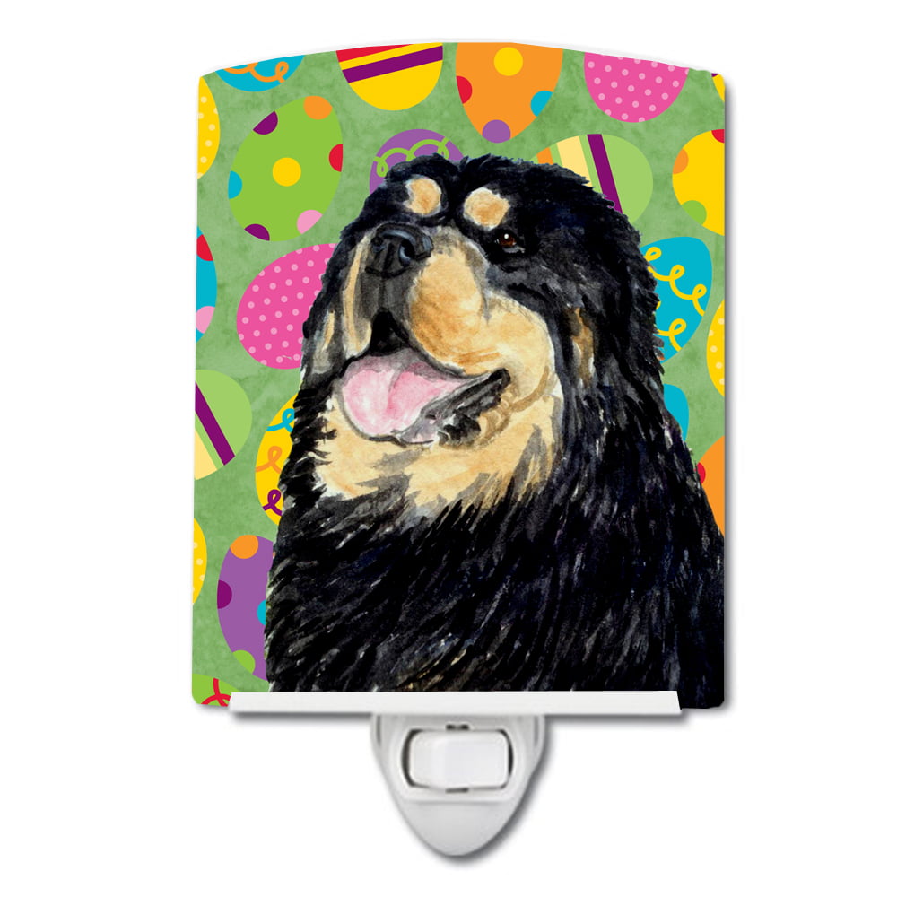 Tibetan Mastiff Easter Eggtravaganza Ceramic Night Light
