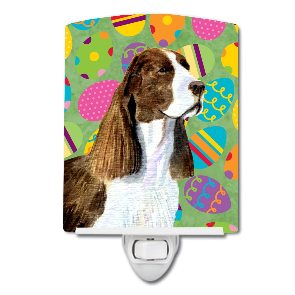 Springer Spaniel Easter Eggtravaganza Ceramic Night Light